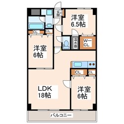 アンピールメゾン光助新町の物件間取画像